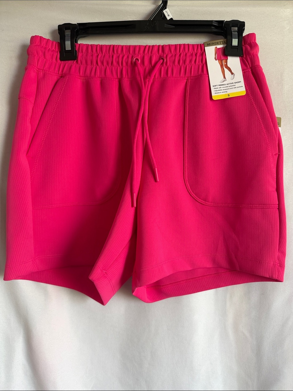 Mondetta Women's Bright Pink Pull-On Athletic Shorts